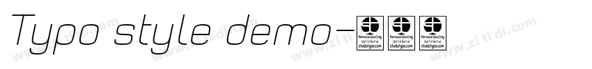 Typo style demo字体转换 Typo style demo字体转换